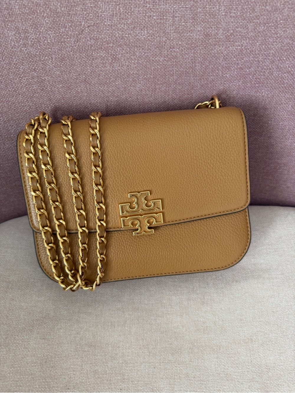 Tory Burch Britten Small Crossbody Bag with Chain Strap